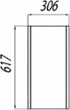 Шкаф-пенал Акватон Брук 30x62 см белый / светлое дерево 1A202503BCDL0 фото 4