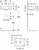Раковина Geberit iCon 38 см 124836000 фото 10