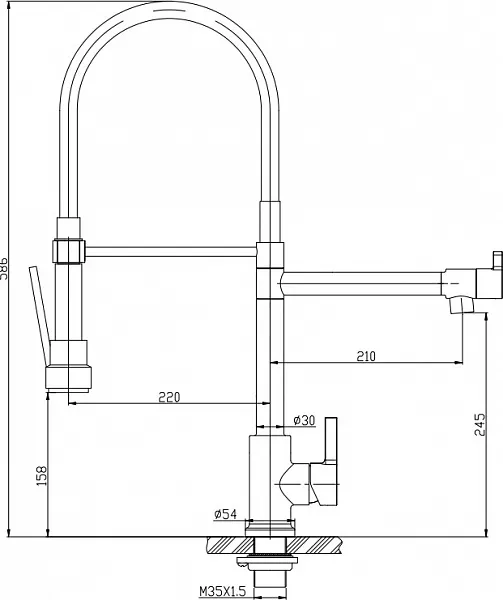 Смеситель BelBagno BB-LAM50-IN для кухонной мойки фото 3
