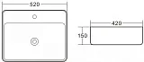 Раковина BelBagno 52 см BB1367 фото 3