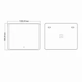 Зеркало Mixline Валерия 80x100 4620077041865 с подсветкой фото 2