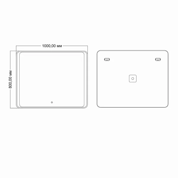 Зеркало Mixline Валерия 80x100 4620077041865 с подсветкой фото 2