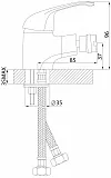 Смеситель Rossinka A A35-51 для биде фото 2