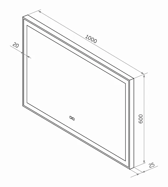 Зеркало Misty Веритате 100x60 ВЕР-02-100/60-14 с подсветкой фото 5