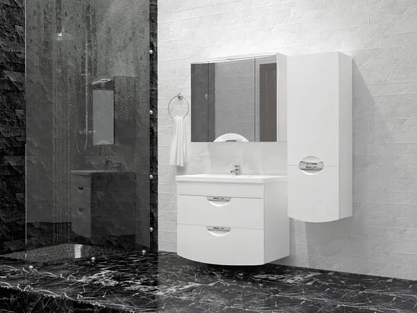 Тумба с раковиной Style Line Жасмин-2 80 подвесная фото 3