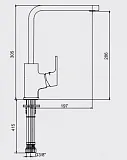 Смеситель E.C.A. Tiera 104818123EX для кухонной мойки фото 2