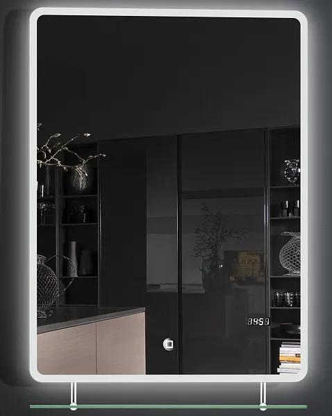 Зеркало Esbano 60x80 ESMI2073HDSA с подсветкой с полочкой фото 1