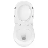Унитаз Azario Fatto AZ-1049WS подвесной безободковый с сиденьем микролифт фото 4