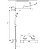 Душевая стойка Ideal Standard Ceratherm c100 A7540AA фото 3