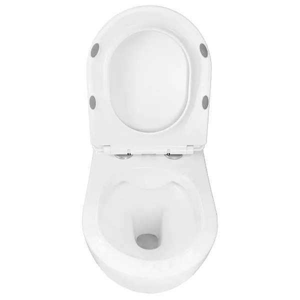 Унитаз Azario Fatto AZ-1049WS подвесной безободковый с сиденьем микролифт фото 4