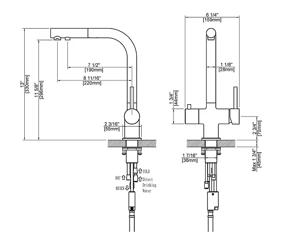 Смеситель для кухонной мойки TIMO Saona 2356/17FL фото 2