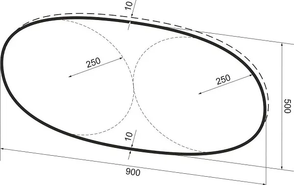 Зеркало Wellsee 7 Rays' Spectrum 90x50 см 172201450 фото 9