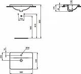 Раковина Ideal Standard Connect 58 см E5044MA фото 3