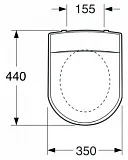 Сиденье для унитазов Gustavsberg Logic с микролифтом 9M11S101 фото 2
