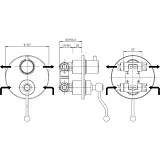 Встраиваемый смеситель PAINI Duomo 88PJ6911 фото 5