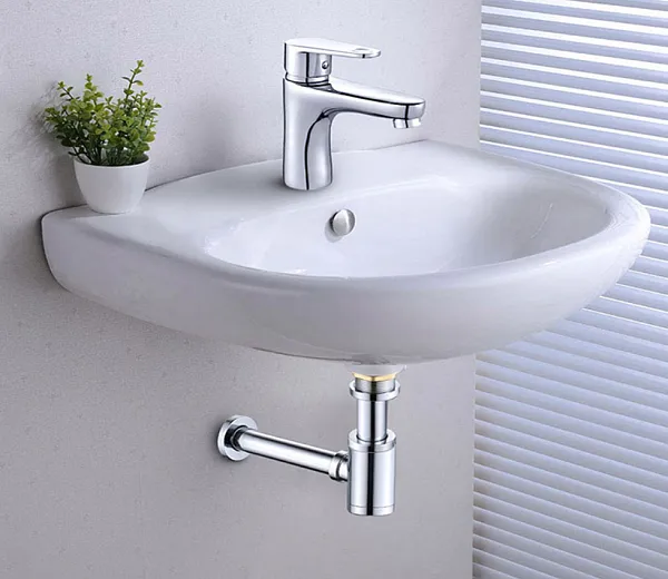 Сифон для раковины CeramaLux C057 хром фото 2