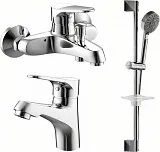 Комплект смесителей Bravat Eco F00313C 3 в 1 фото 1