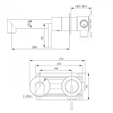 Смеситель для раковины ABBER Perfekte 316 AF8A12BGG фото 2