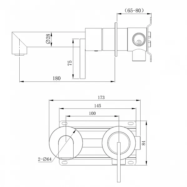 Смеситель для раковины ABBER Perfekte 316 AF8A12BGG фото 2