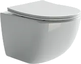 Унитаз Ceramica Nova Forma Rimless CN3009 подвесной безободковый быстросъемное с микролифтом фото 2