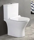 Унитаз-компакт Azario Verde AZ-2224 напольный безободковый с сиденьем микролифт фото 2