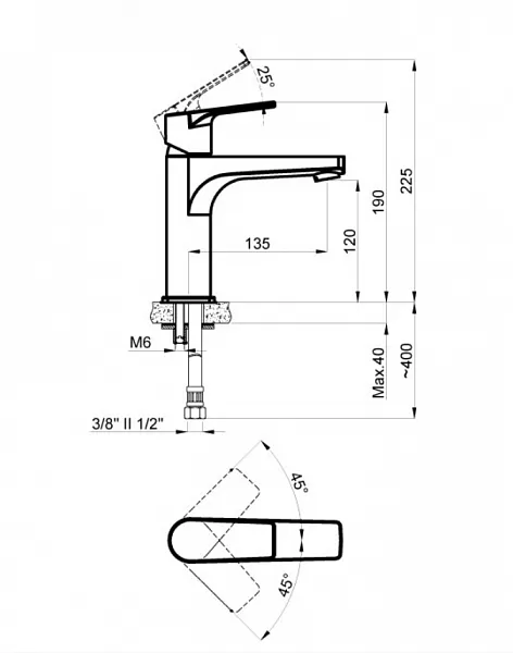 Смеситель Azario Treya AZ-156845024 для раковины фото 2
