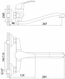 Смеситель Rossinka A A35-24 для кухонной мойки фото 2