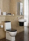 Унитаз-компакт Sanita Luxe Best Color Motion WC.CC/Best/2-DM/BLK.G/S1 напольный с сиденьем микролифт фото 4