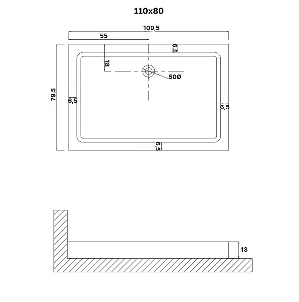 Душевой поддон Niagara Eco NG-P1180-14Q фото 2