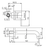 Встраиваемый смеситель PAINI Arena 92YO208LMKM фото 3