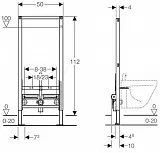 Инсталляция для биде Geberit Duofix 111.520.00.1 фото 2