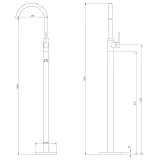 Смеситель для раковины ABBER Wasser Kreis AF8141RG фото 6