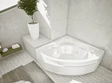 Акриловая ванна Aquatek Сириус 165x165 SIR164-0000002 вклеенный каркас фото 4