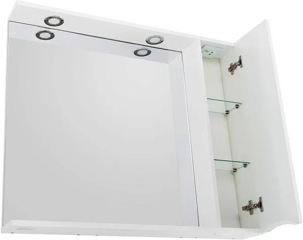 Зеркало-шкаф BelBagno Marino 80x75 MARINO-SPC-800/750-1A-BL-P-R правое с подсветкой фото 6