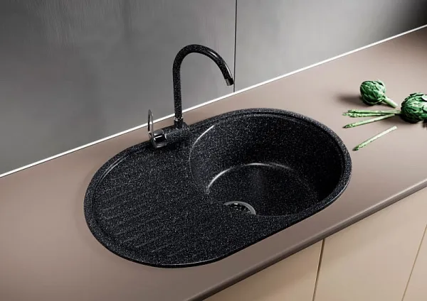 Кухонная мойка Mixline ML-GM16-308 Черная 525110 фото 4