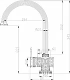 Смеситель ZorG Antic A 407K-BR для кухонной мойки фото 3