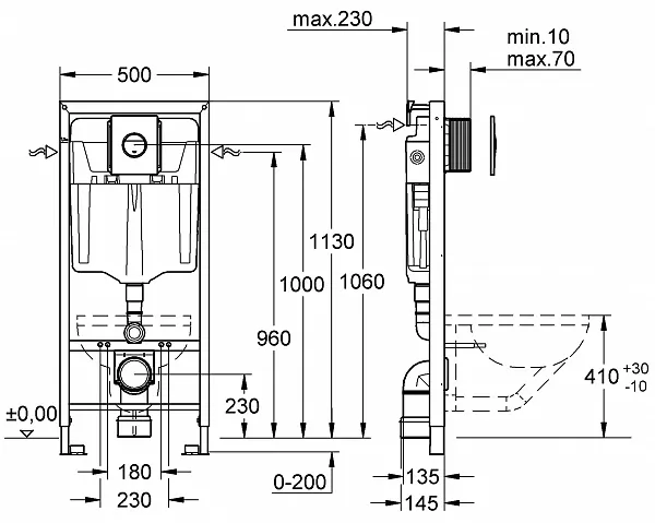 Инсталляция для унитаза Grohe Rapid SL 38813001 фото 2