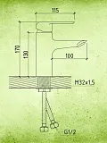 Смеситель для раковины Watersense Mia W00330 фото 3