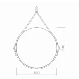 Зеркало Mixline Капитан 51x51 4620001987085 фото 2
