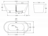 Акриловая ванна BelBagno 170x75 BB61-1700 фото 3