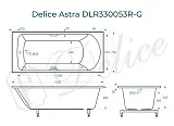Ванна из искусственного камня Delice Astra DLR330053R-G фото 2