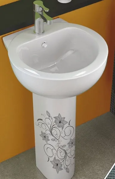 Раковина SANITA LUXE Art lux flora 48х48 см. ARTSLWB10 фото 4