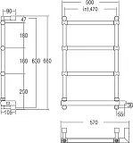 Полотенцесушитель электрический Margaroli Sole 542-4 хром фото 2