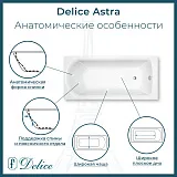 Ванна из искусственного камня Delice Astra DLR330057R-G фото 2