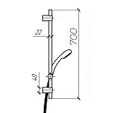 Душевая штанга PAINI Verona 99PW124P1 фото 4
