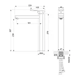 Смеситель для раковины Wonzon & Woghand FRAME WW-88239010-BGM фото 1