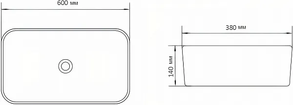 Раковина Aquanet 336A 60 см 245818 фото 2