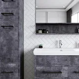 Зеркало Бриклаер Чили 90x89 4627125415180 с полочкой и подсветкой фото 2