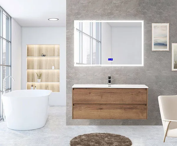 Зеркало BelBagno 120x80 SPC-GRT-1200-800-LED-TCH-RAD с подсветкой фото 9