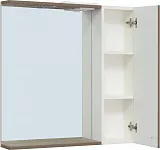 Зеркало Runo Римини 75x75 00-00001280 правое с полочкой и подсветкой фото 2